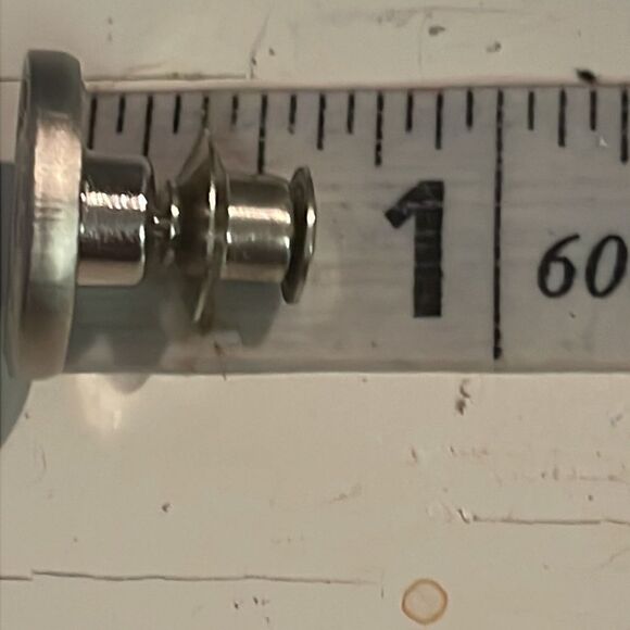 2/3” x 2/3” Perfect Fit Button round silver tone snap pant extender - Picture 11 of 13